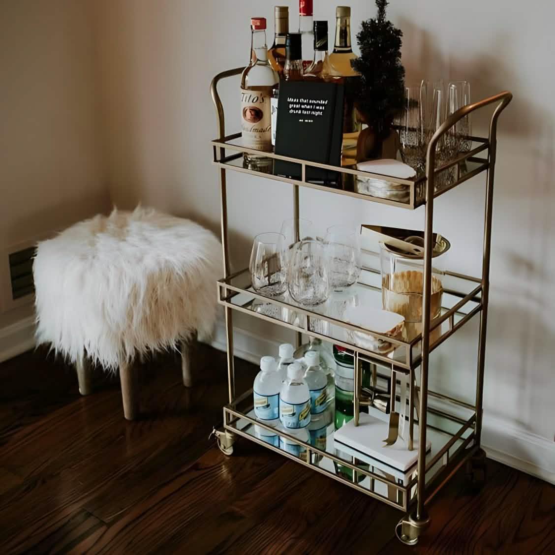 ترابيزة تقديم معدن 70*40*110 سم - RON221 Royal Iron