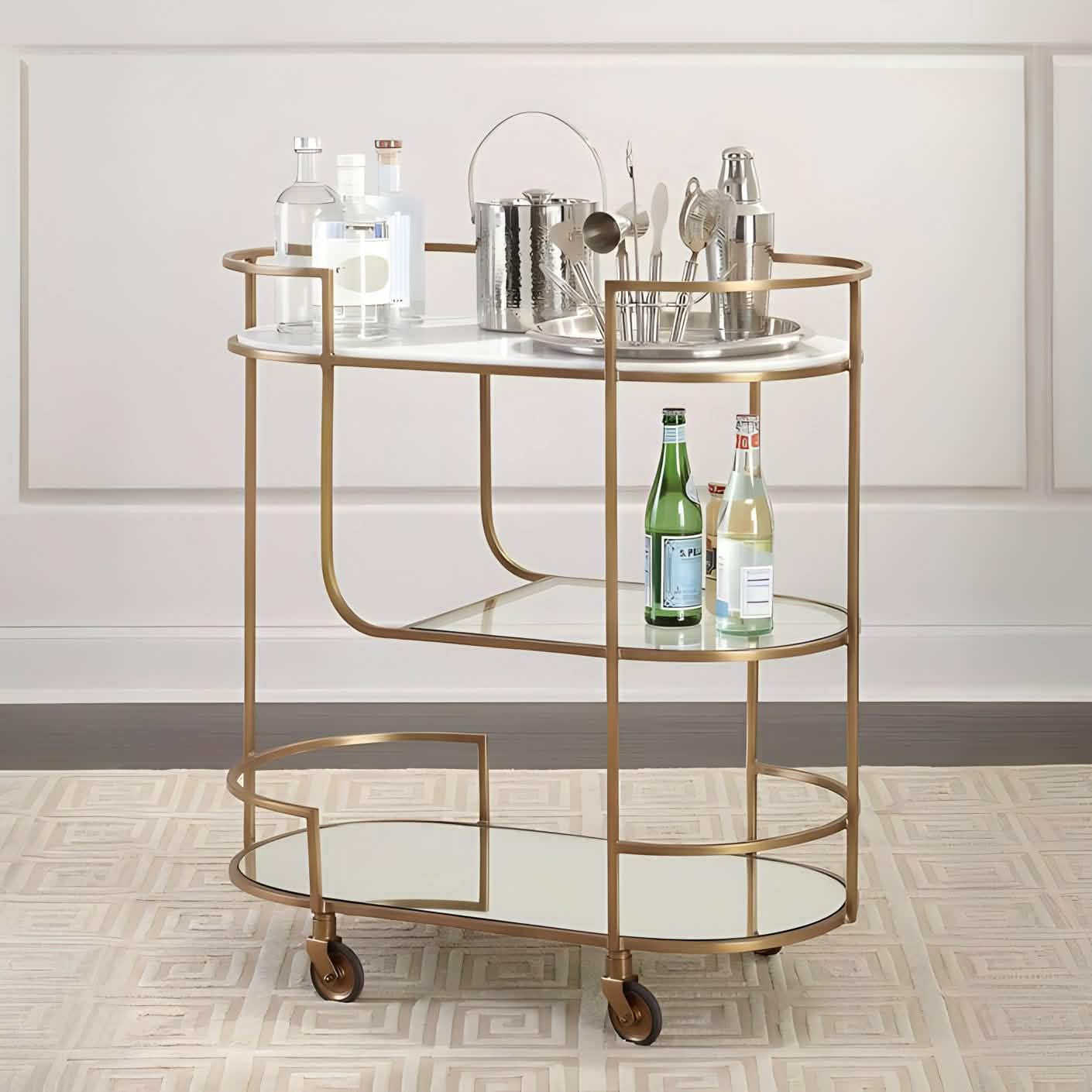 ترابيزة تقديم معدن 80*40*100 سم - RON226 Royal Iron