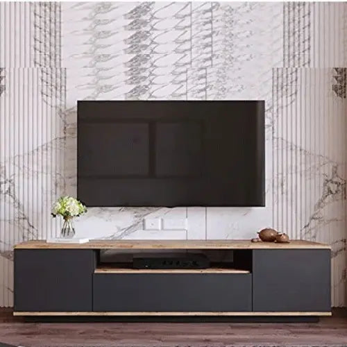 ترابيزة تليفزيون خشب ام دي اف، 160*35*45 سم