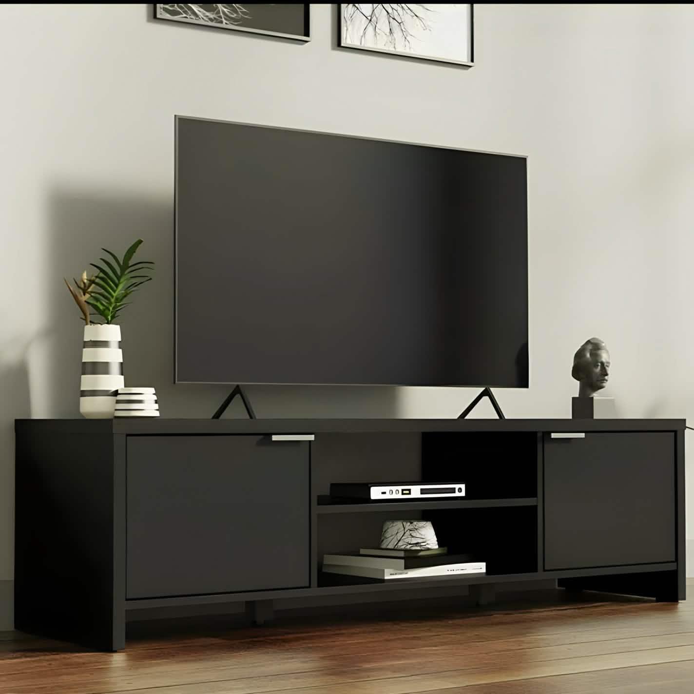 ترابيزة تليفزيون خشب ام دي اف، 160*40*40 سم