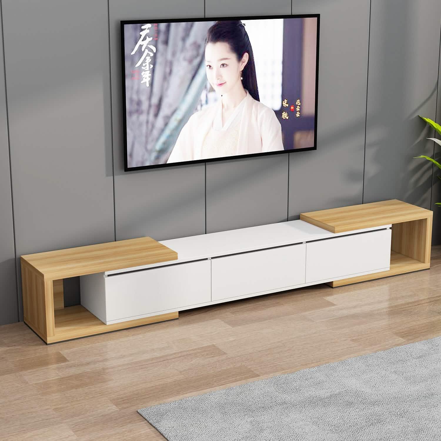 ترابيزة تليفزيون خشب ام دي اف، 200*40*40 سم