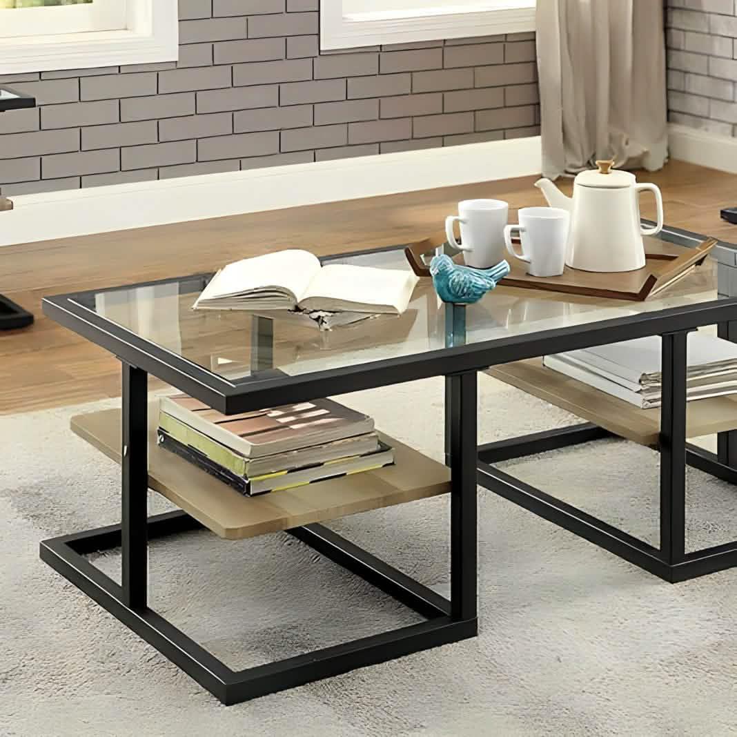ترابيزة قهوة زجاج 40*90*40 سم - RON80 Royal Iron