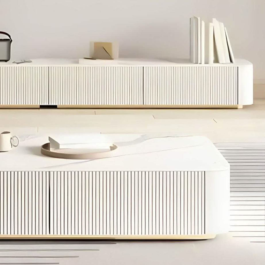 تسوق الأن من هومكس  طقم ترابيزات أبيض خشب ام دي اف - CLG711 بأفضل سعر وأفضل جودة 