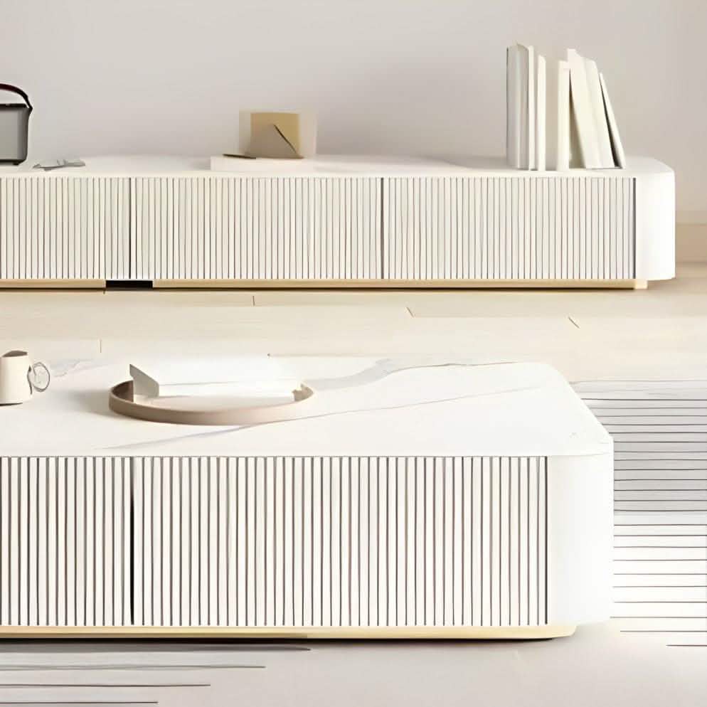 تسوق الأن من هومكس  طقم ترابيزات أبيض خشب ام دي اف - CLG711 بأفضل سعر وأفضل جودة 