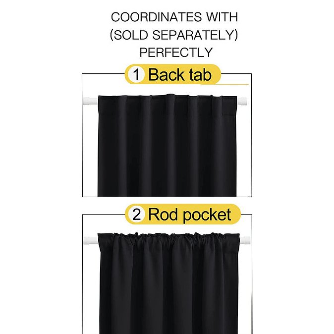 ستارة لون أسود 140*240 سم - CART97 - Homix