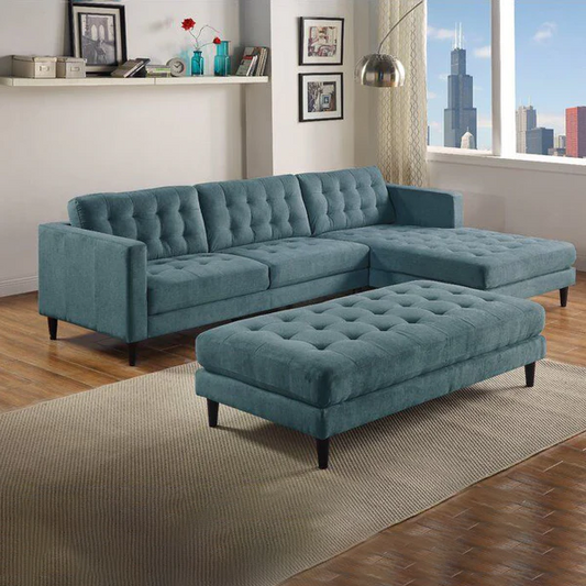 ركنة مع بانكيت خشب زان، 250*160*75 سم