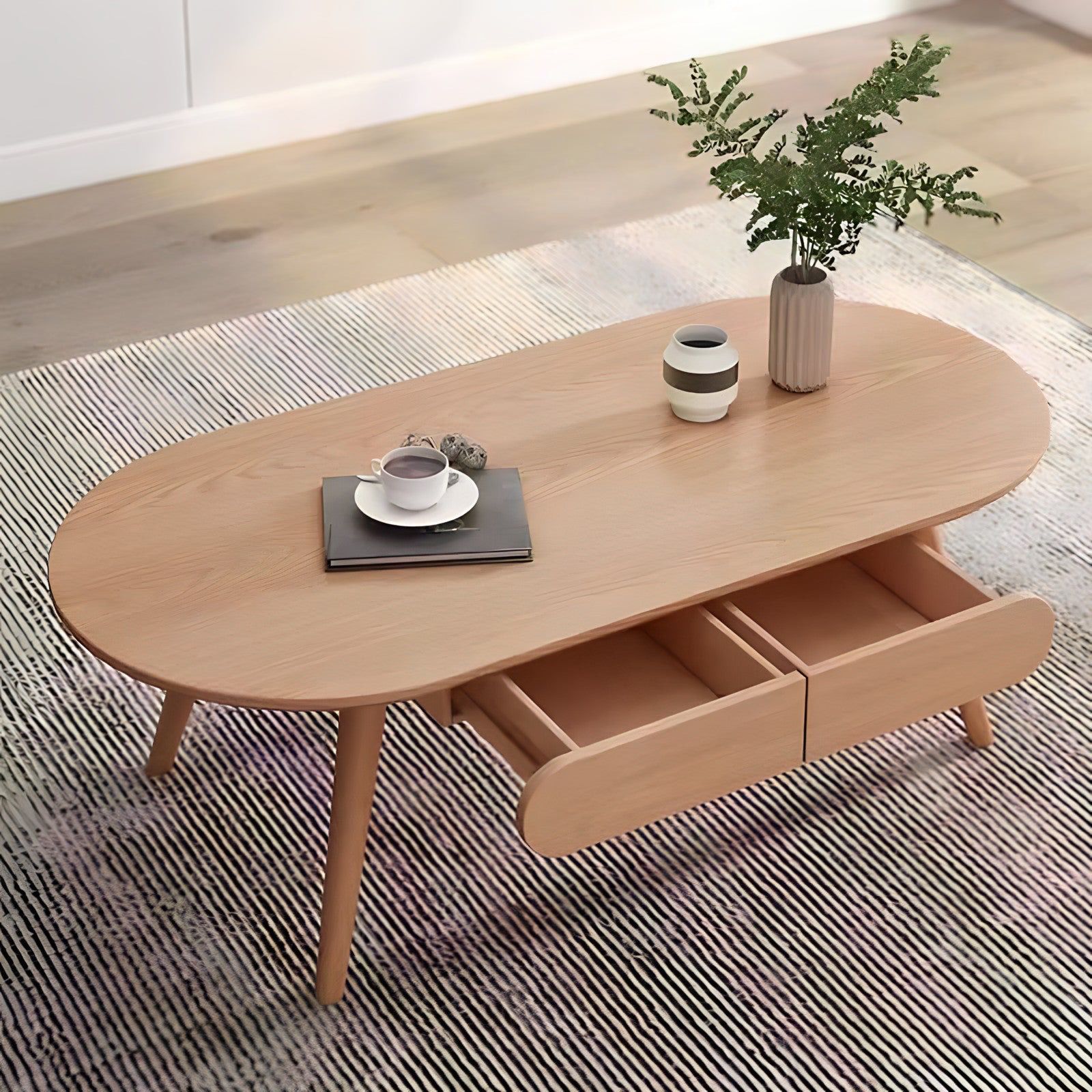 ترابيزة قهوة ام دي اف، 120*55*40 سم