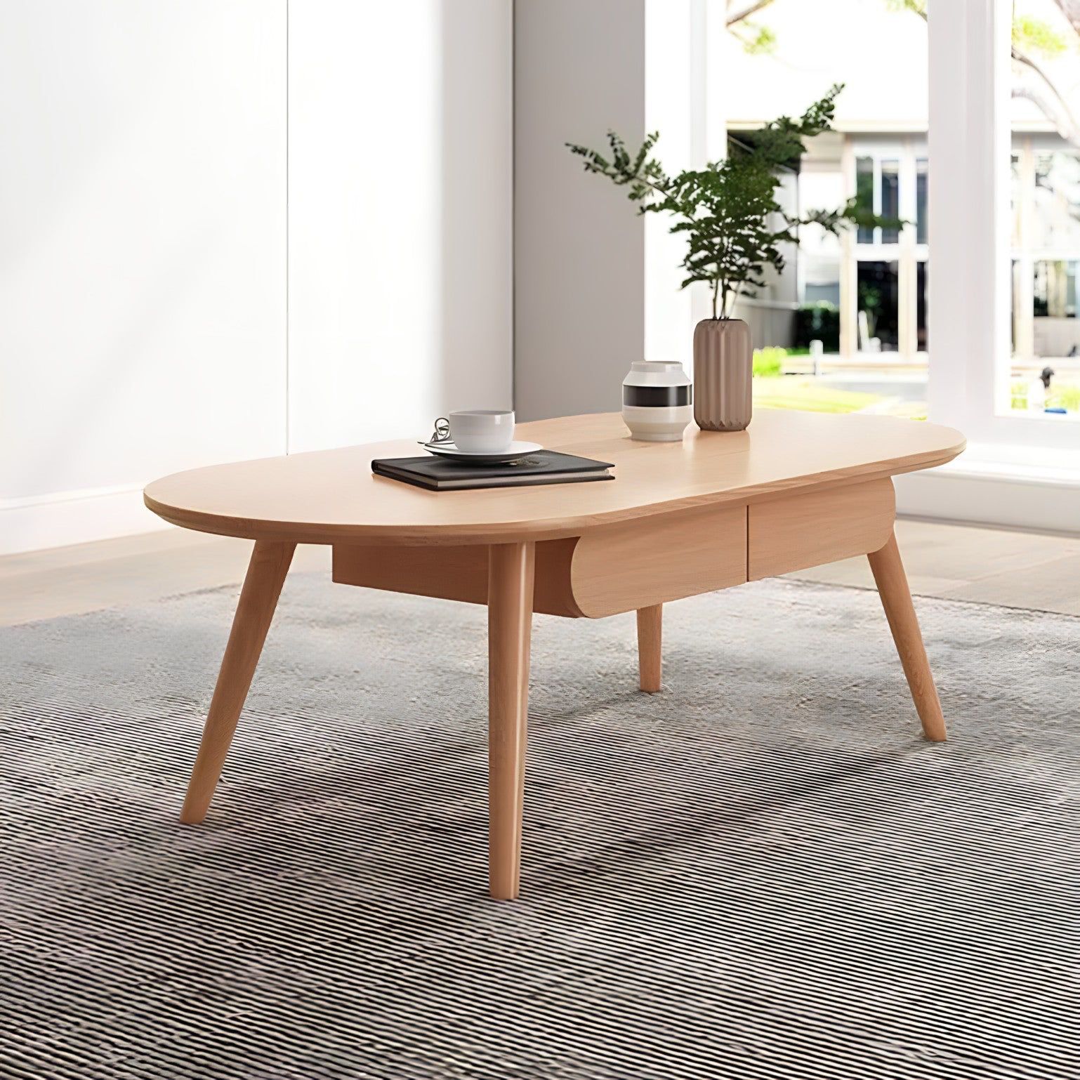 ترابيزة قهوة ام دي اف، 120*55*40 سم