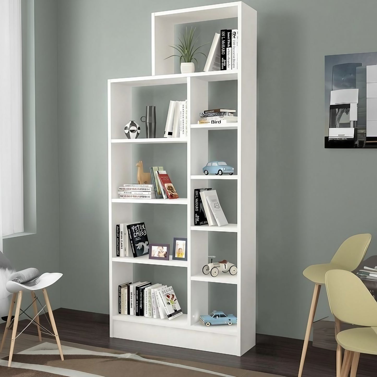 وحدة تخزين مكتبية ام دي اف أسباني، 100*30*230 سم