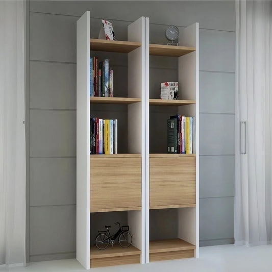 وحدة تخزين مكتبية ام دي اف أسباني، 80*40*180 سم