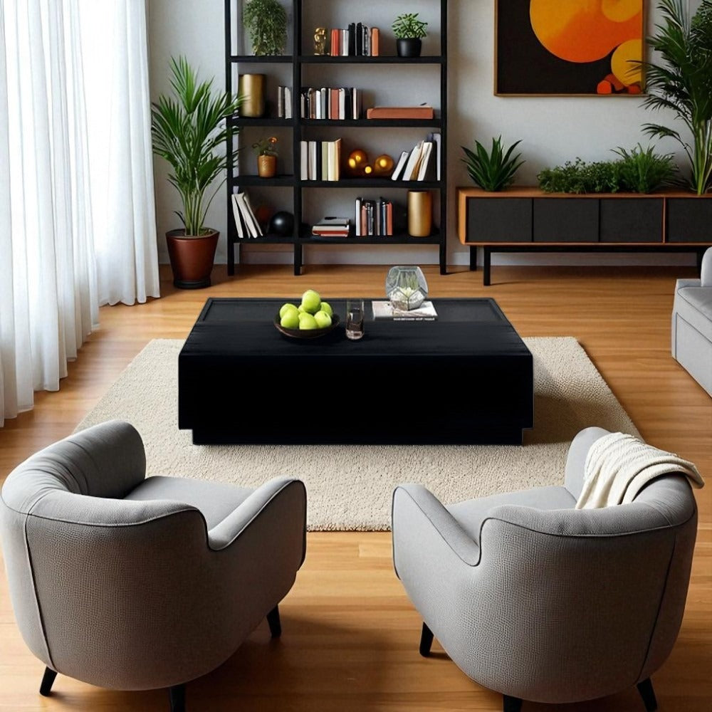 ترابيزة قهوة خشب ام دي اف، 100*50*40 سم