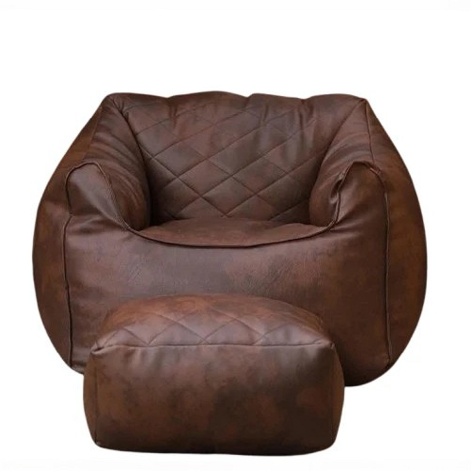 بين باج جلد، 100*100 سم - بني