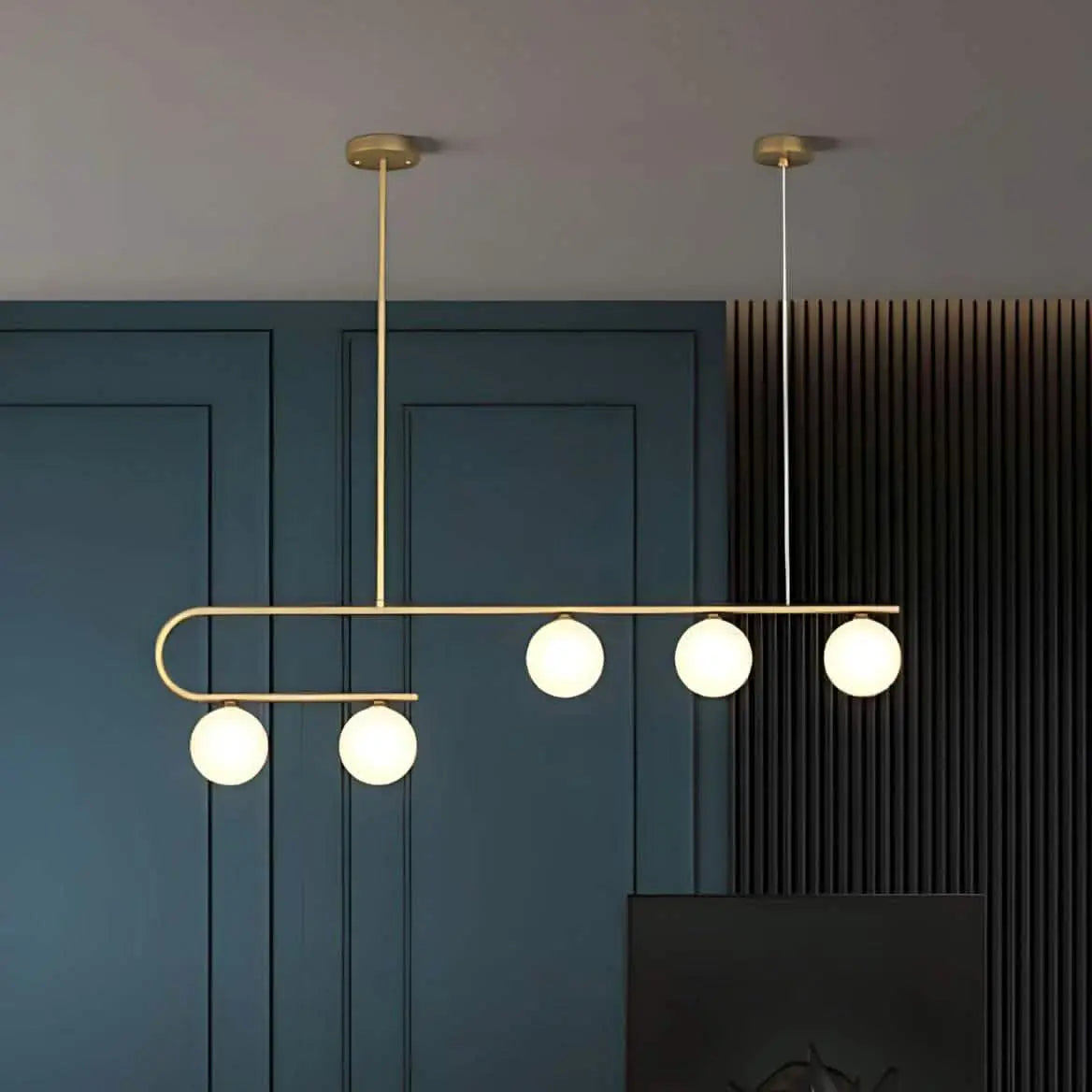 نجفة ستيل وزجاج، 120*75 سم