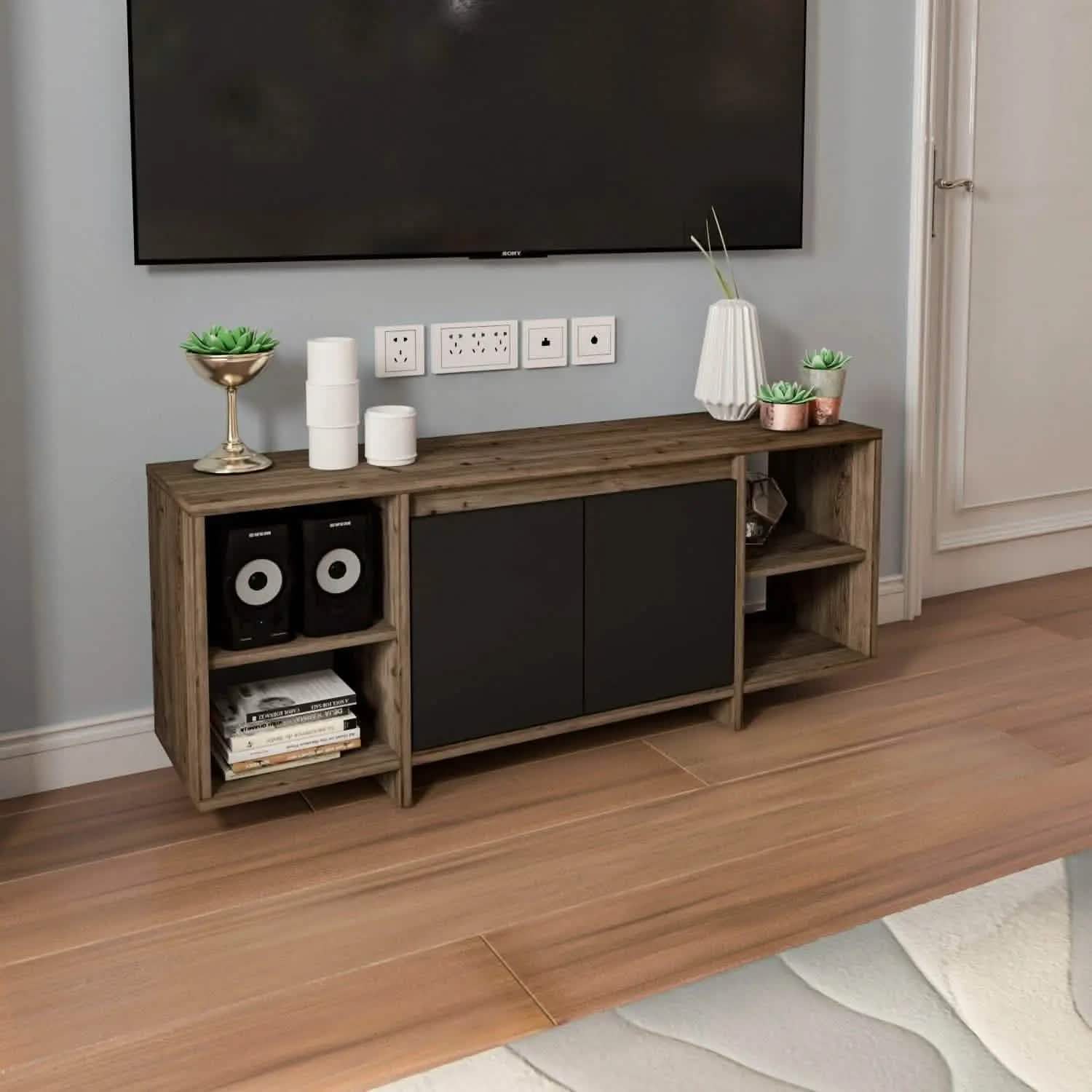 تسوق الأن من هومكس  ترابيزة تليفزيون بأرفف قلاب للتخزين - ZAT23 بأفضل سعر وأفضل جودة 