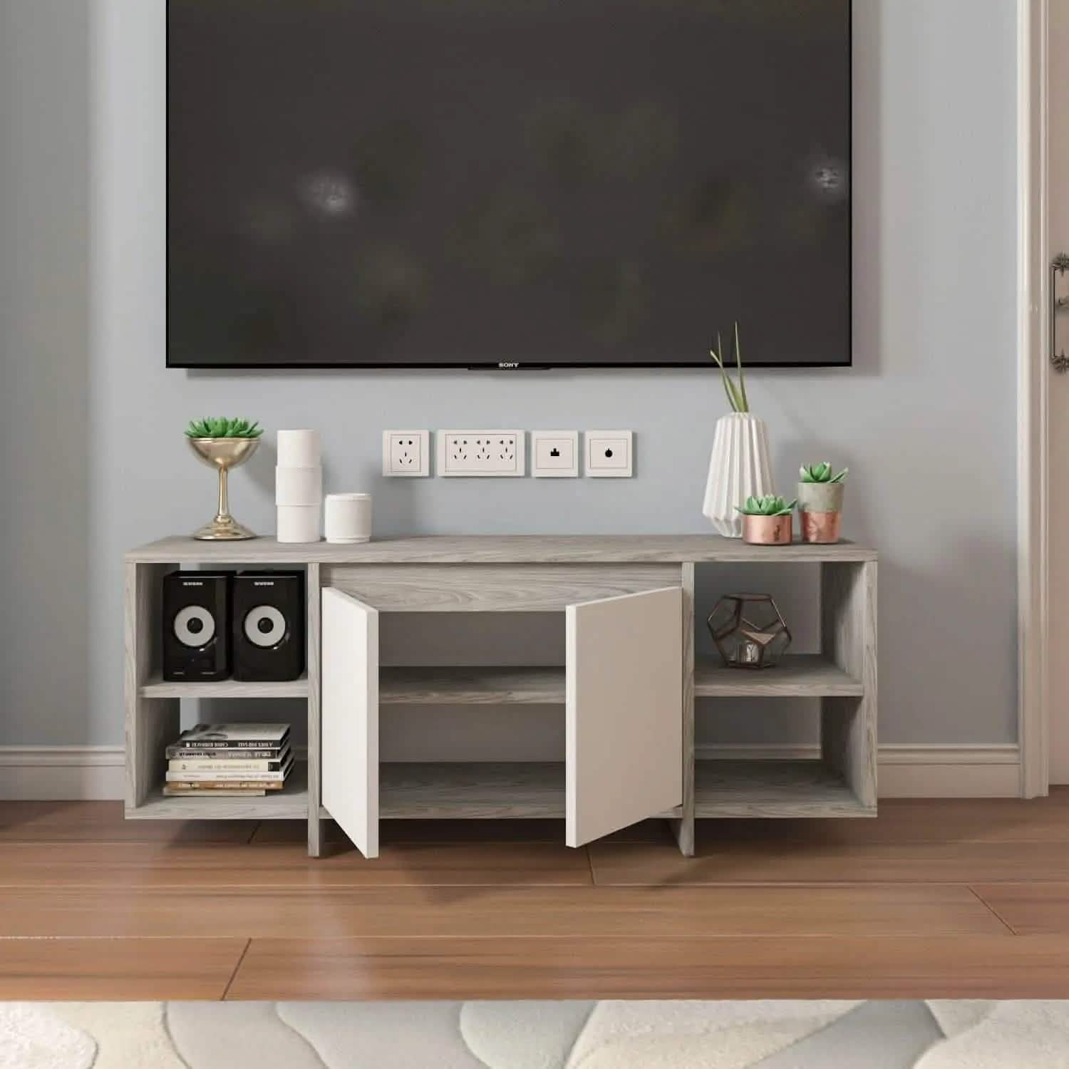 تسوق الأن من هومكس  ترابيزة تليفزيون بأرفف قلاب للتخزين - ZAT23 بأفضل سعر وأفضل جودة 