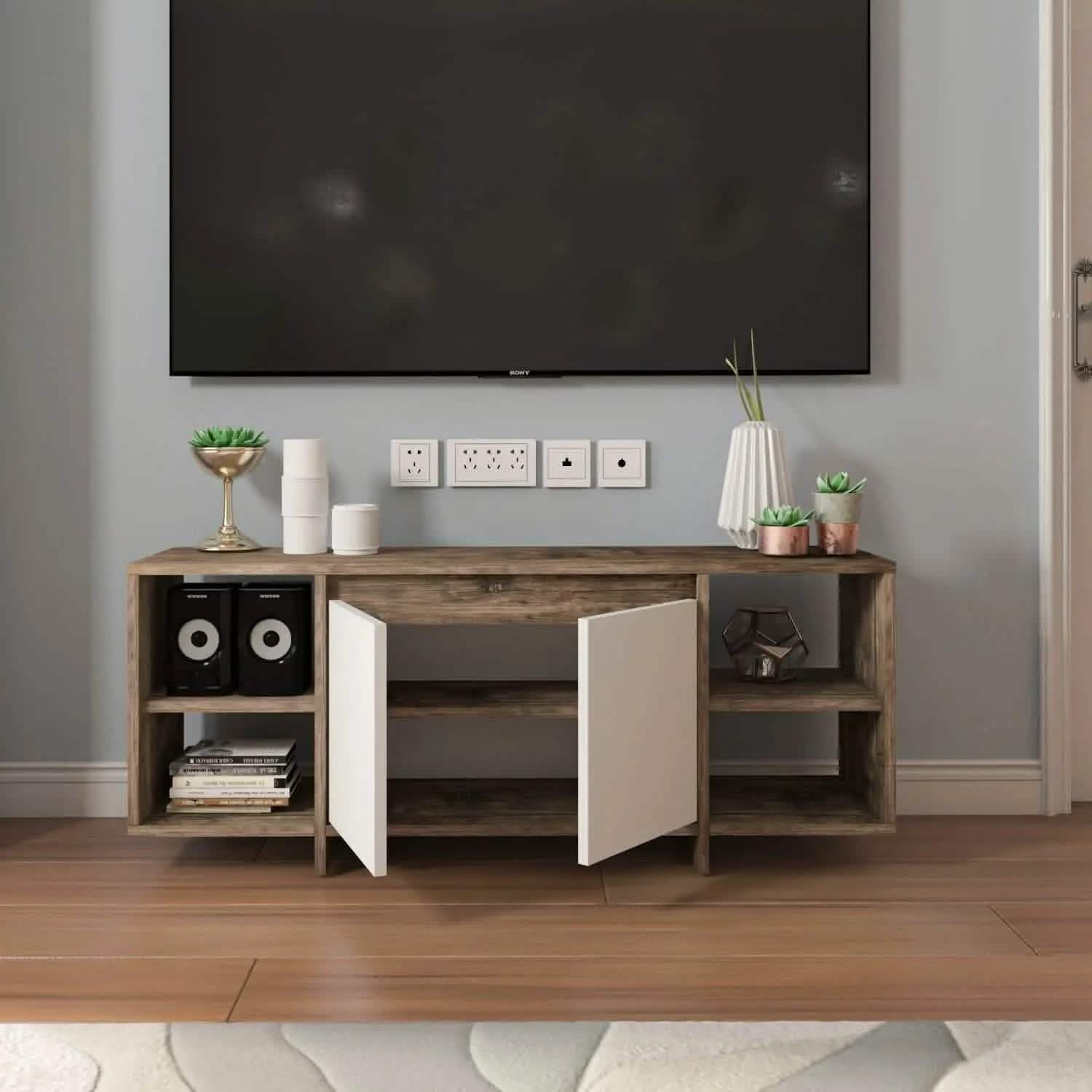 تسوق الأن من هومكس  ترابيزة تليفزيون بأرفف قلاب للتخزين - ZAT23 بأفضل سعر وأفضل جودة 