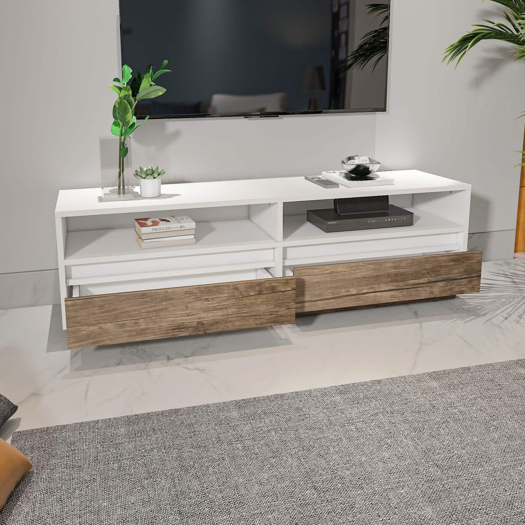 تسوق الأن من هومكس  ترابيزة تليفزيون بتصميم مودرن - ZAT24 بأفضل سعر وأفضل جودة 