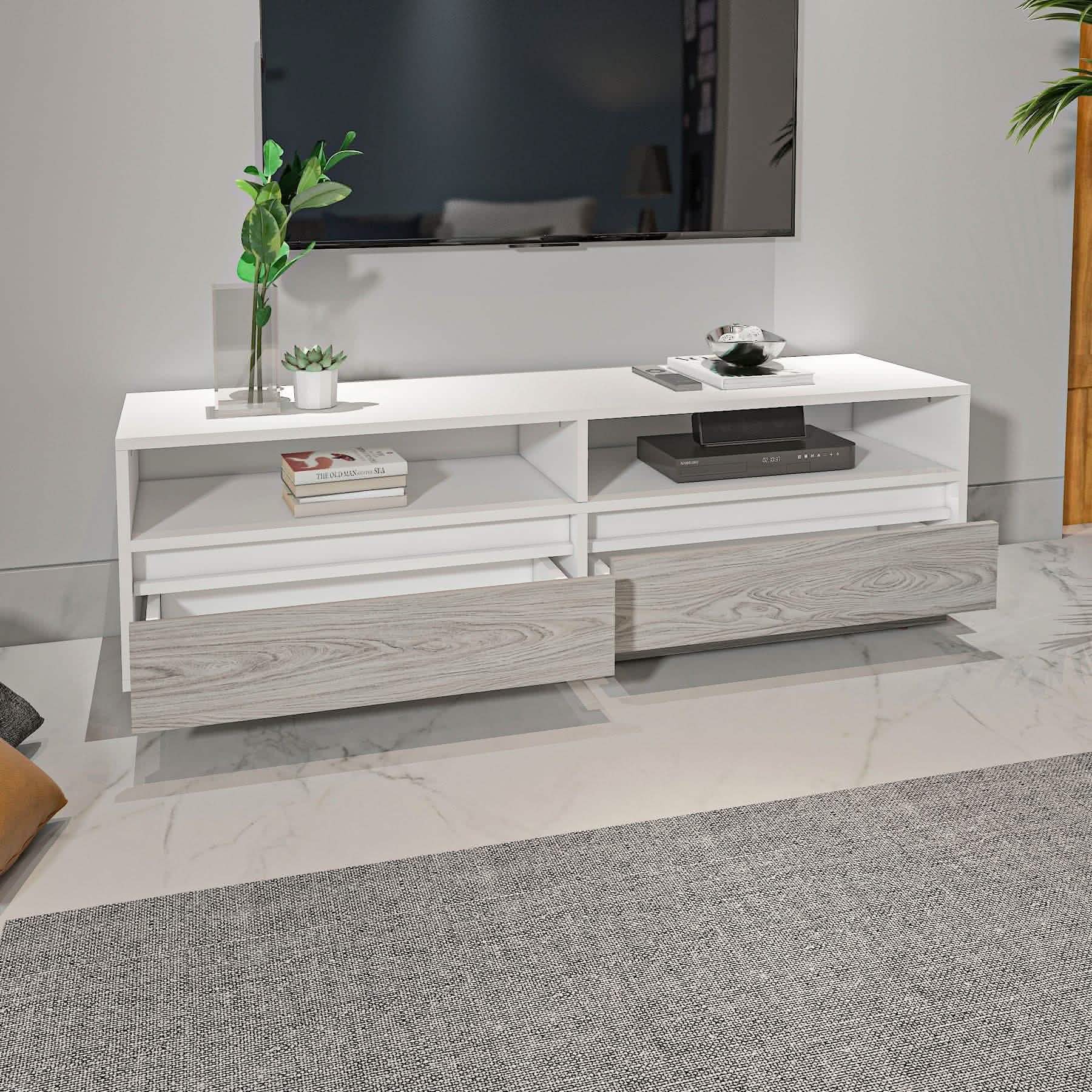 تسوق الأن من هومكس  ترابيزة تليفزيون بتصميم مودرن - ZAT24 بأفضل سعر وأفضل جودة 