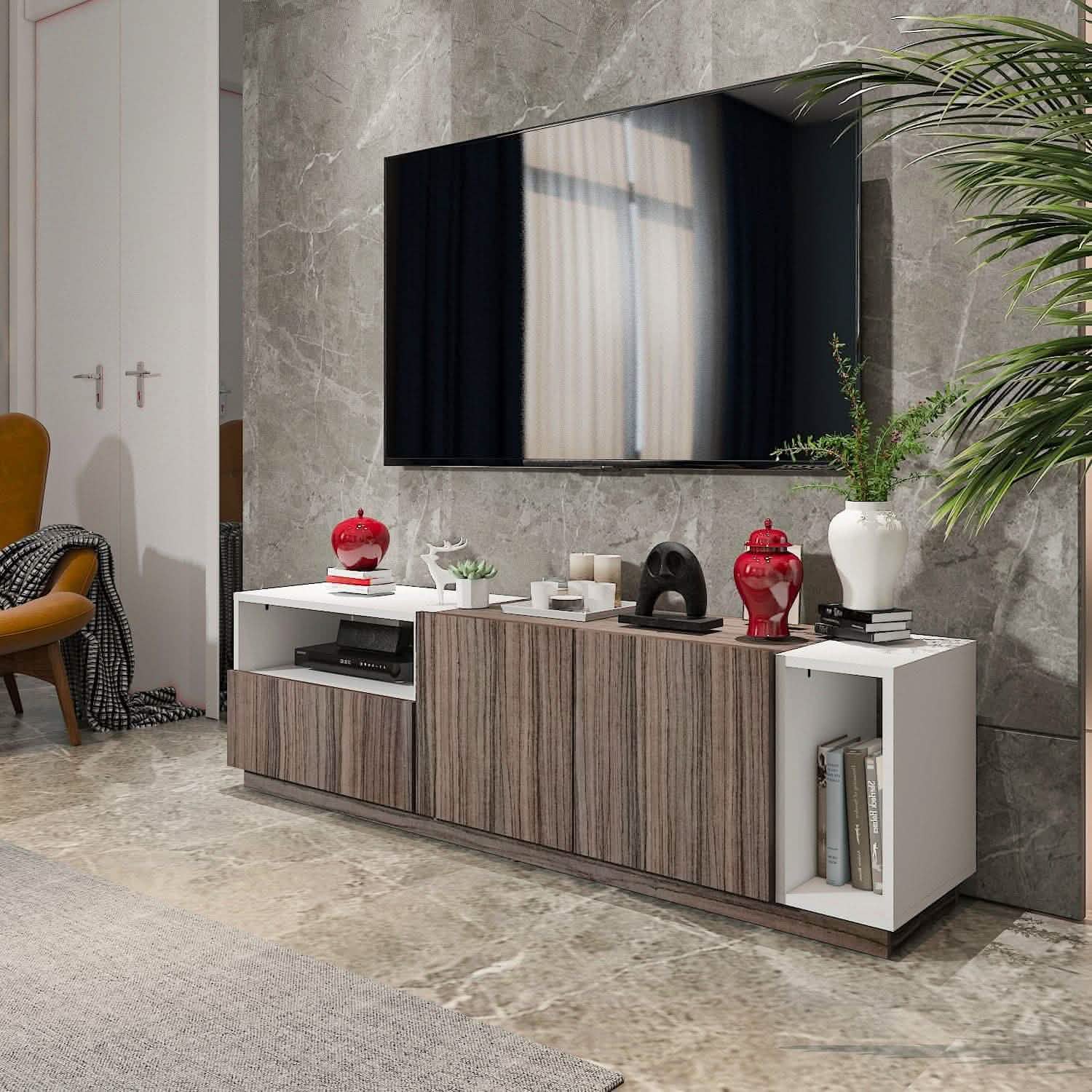 تسوق الأن من هومكس  ترابيزة تليفزيون متعددة الاستخدامات - ZAT25 بأفضل سعر وأفضل جودة 