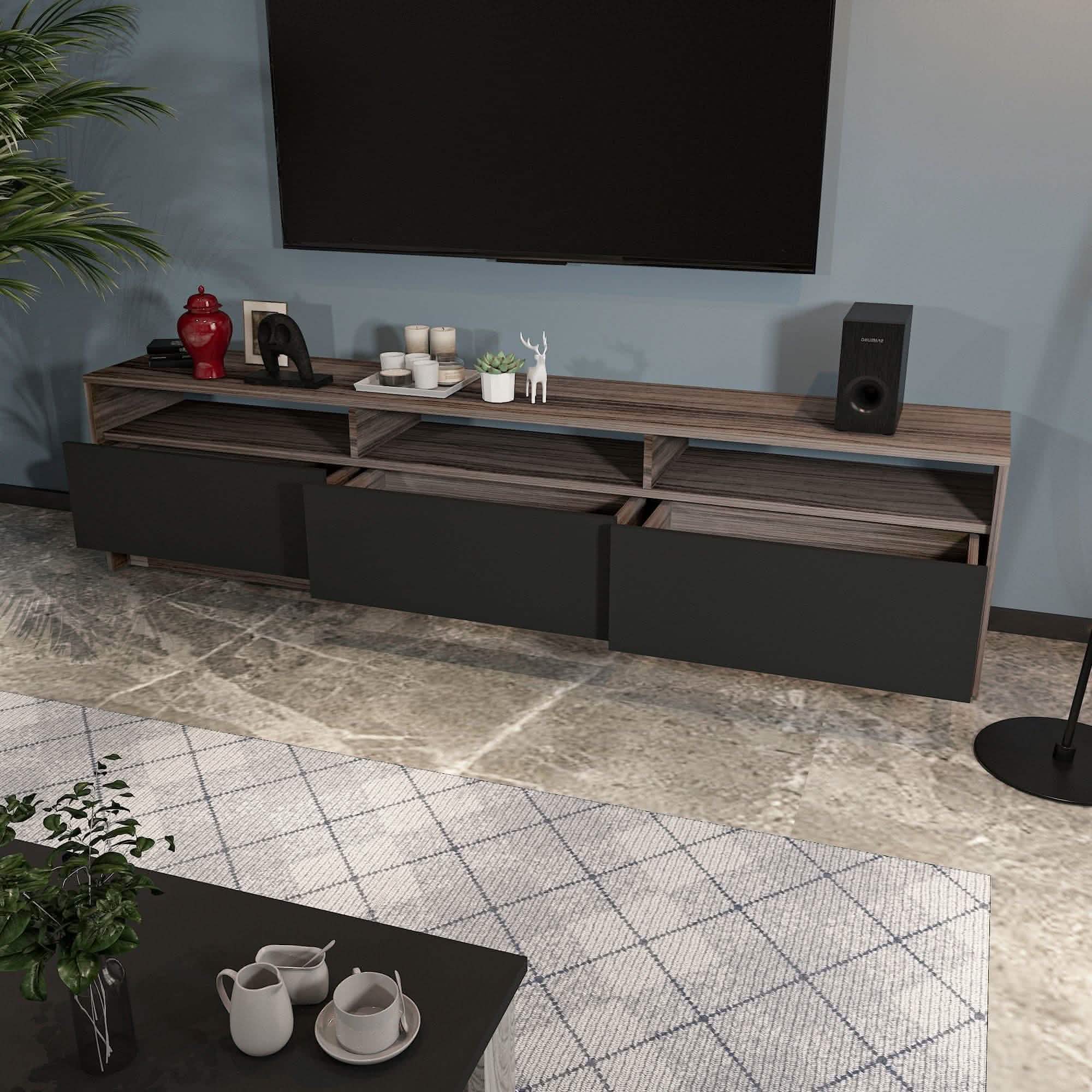 تسوق الأن من هومكس  ترابيزة تليفزيون متعددة الأدراج - ZAT26 بأفضل سعر وأفضل جودة 