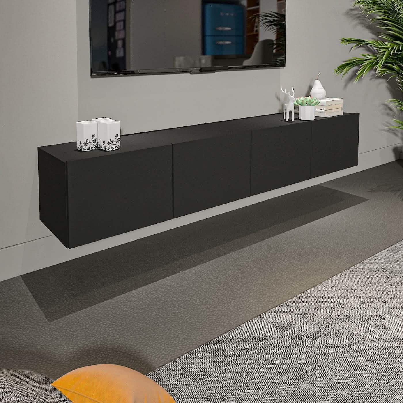 تسوق الأن من هومكس  ترابيزة تليفزيون معلقة خشبي - ZAT29 بأفضل سعر وأفضل جودة 