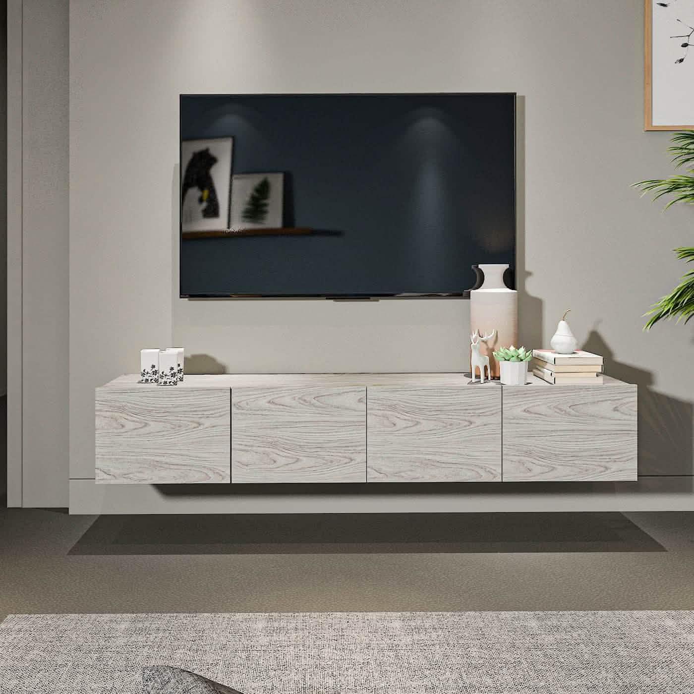 تسوق الأن من هومكس  ترابيزة تليفزيون معلقة خشبي - ZAT29 بأفضل سعر وأفضل جودة 