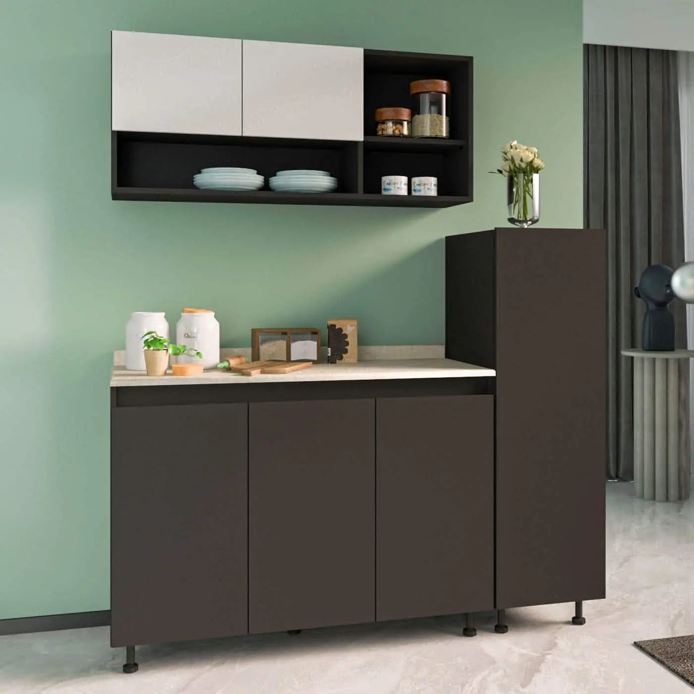 مطبخ خشب ام دي اف، 3 قطع