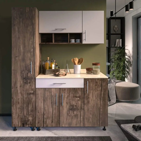 مطبخ خشب ام دي اف، 3 قطع