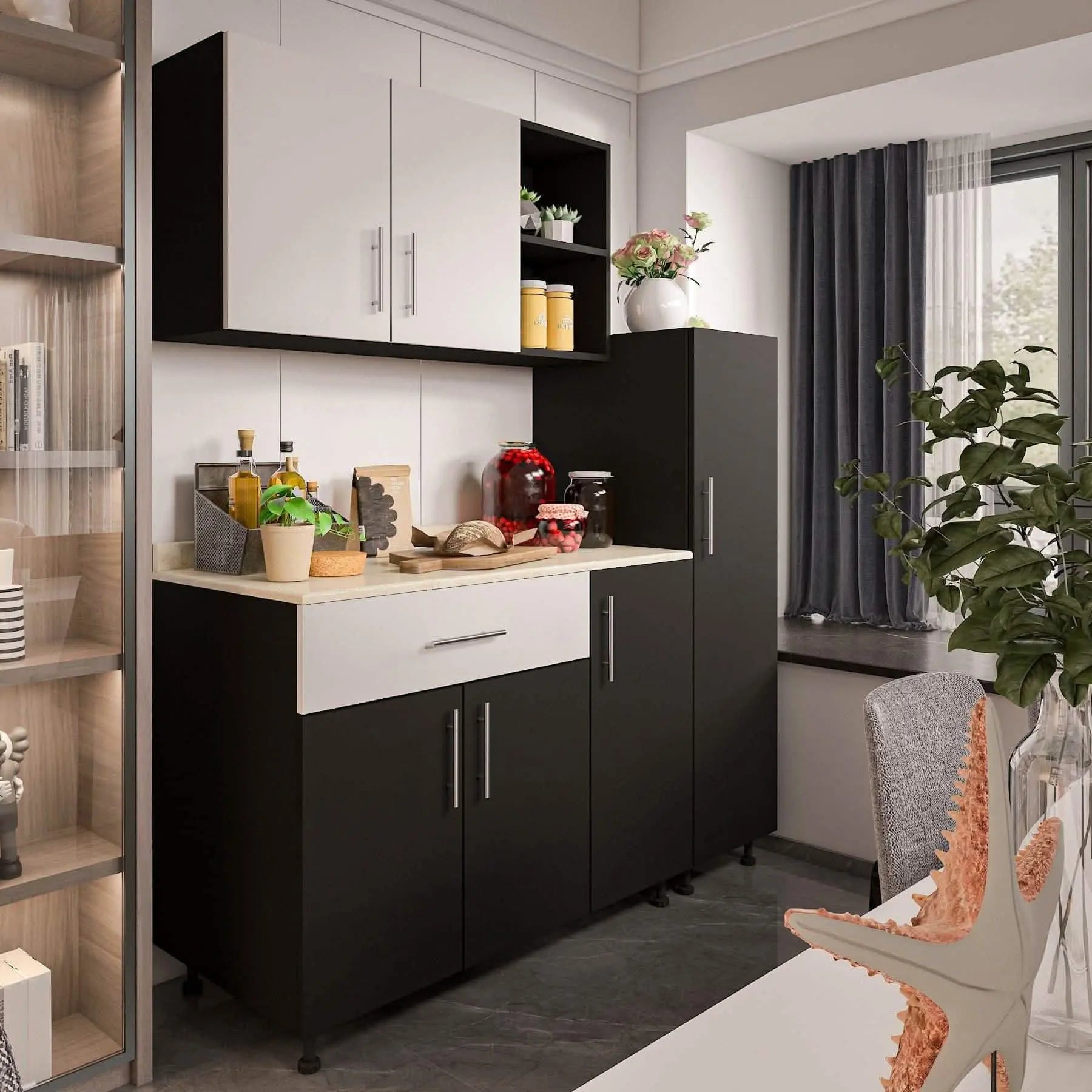 مطبخ خشب ام دي اف، 3 قطع