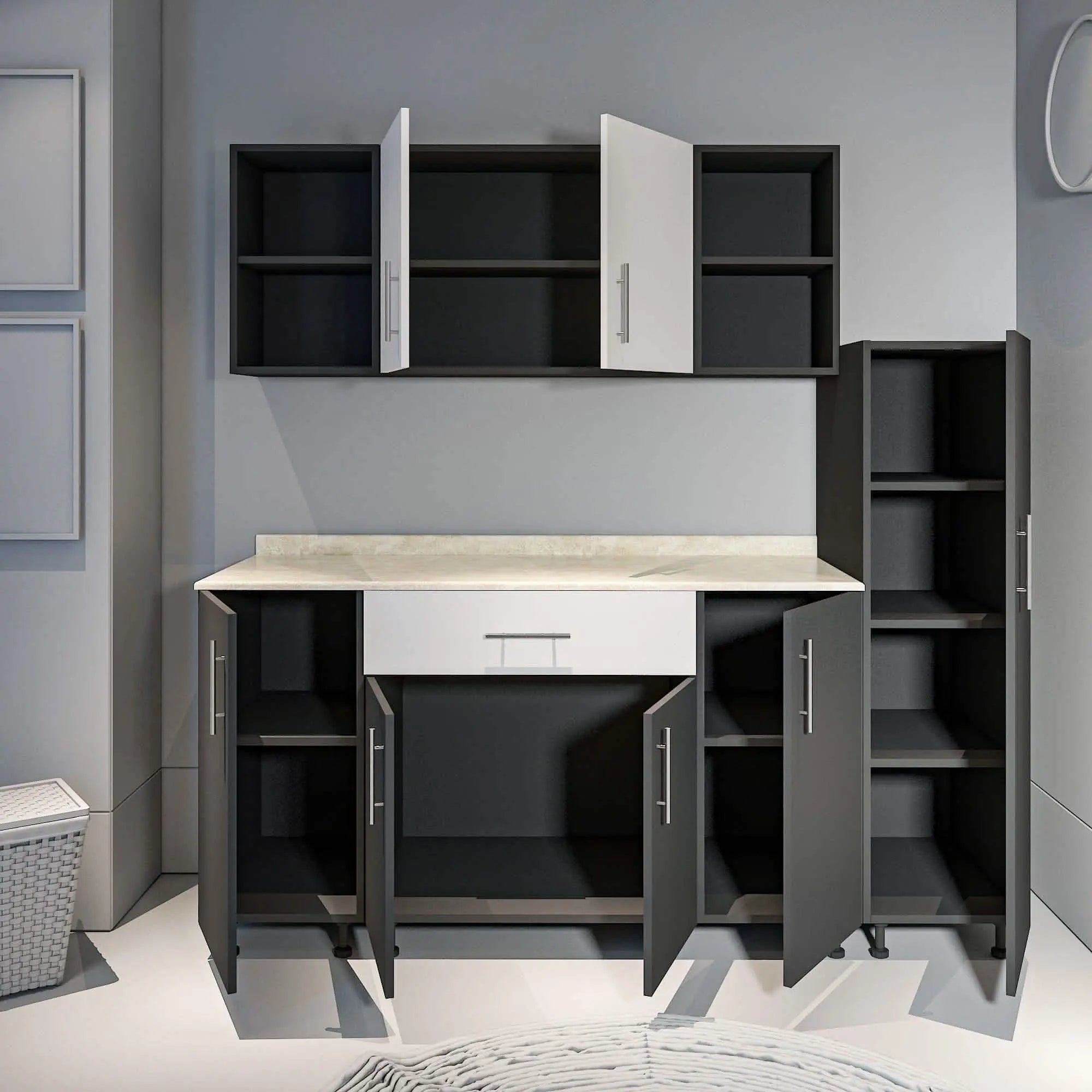 تسوق الأن من هومكس  مطبخ خشب ام دي اف - ZAT48 بأفضل سعر وأفضل جودة 