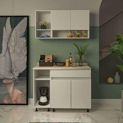 مطبخ خشب ام دي اف، قطعتين