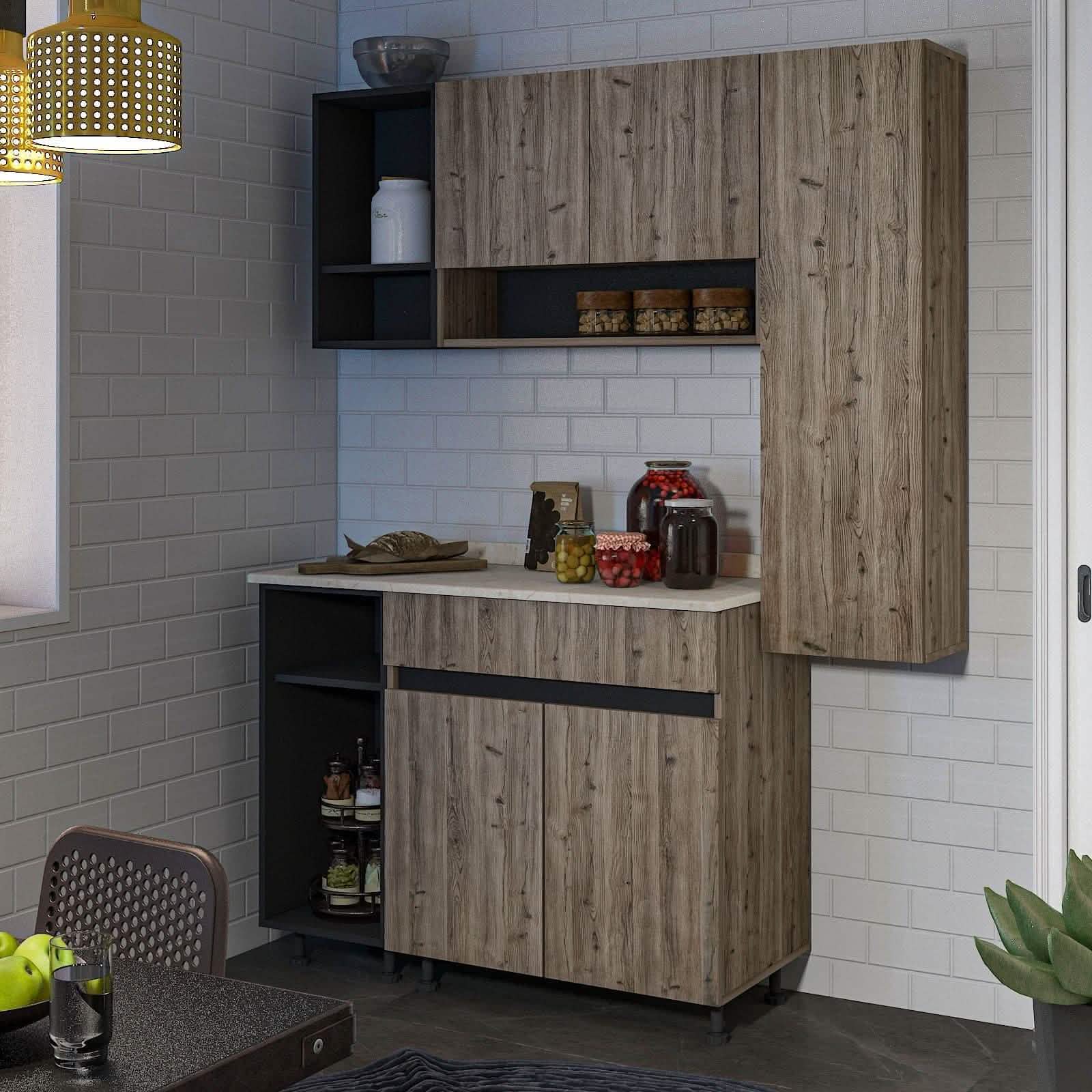 مطبخ ام دي اف، 3 قطع