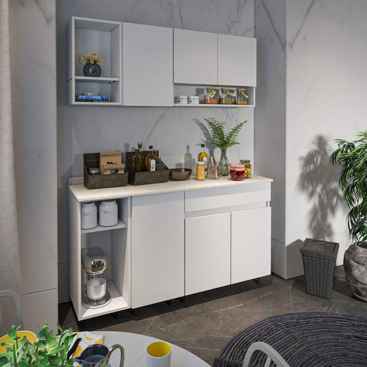 مطبخ ام دي اف، قطعتين