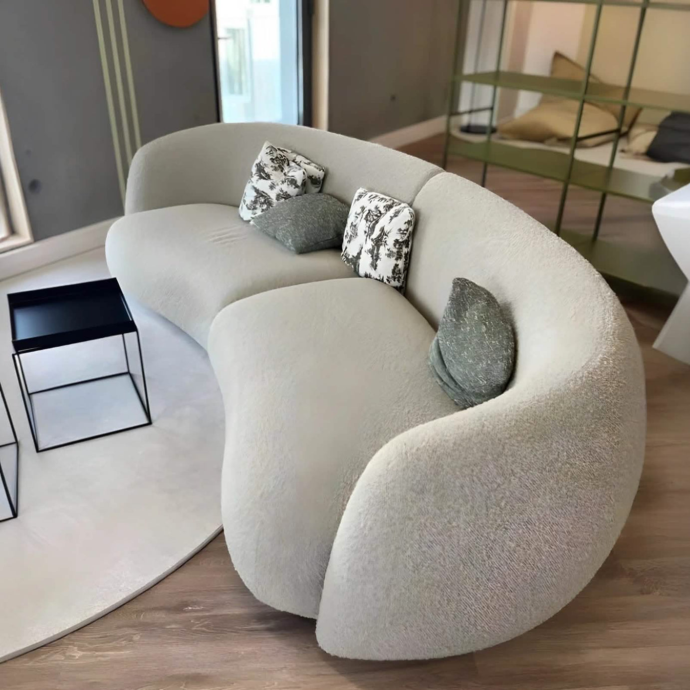 كنبة خشب طبيعي، 220*85*75 سم