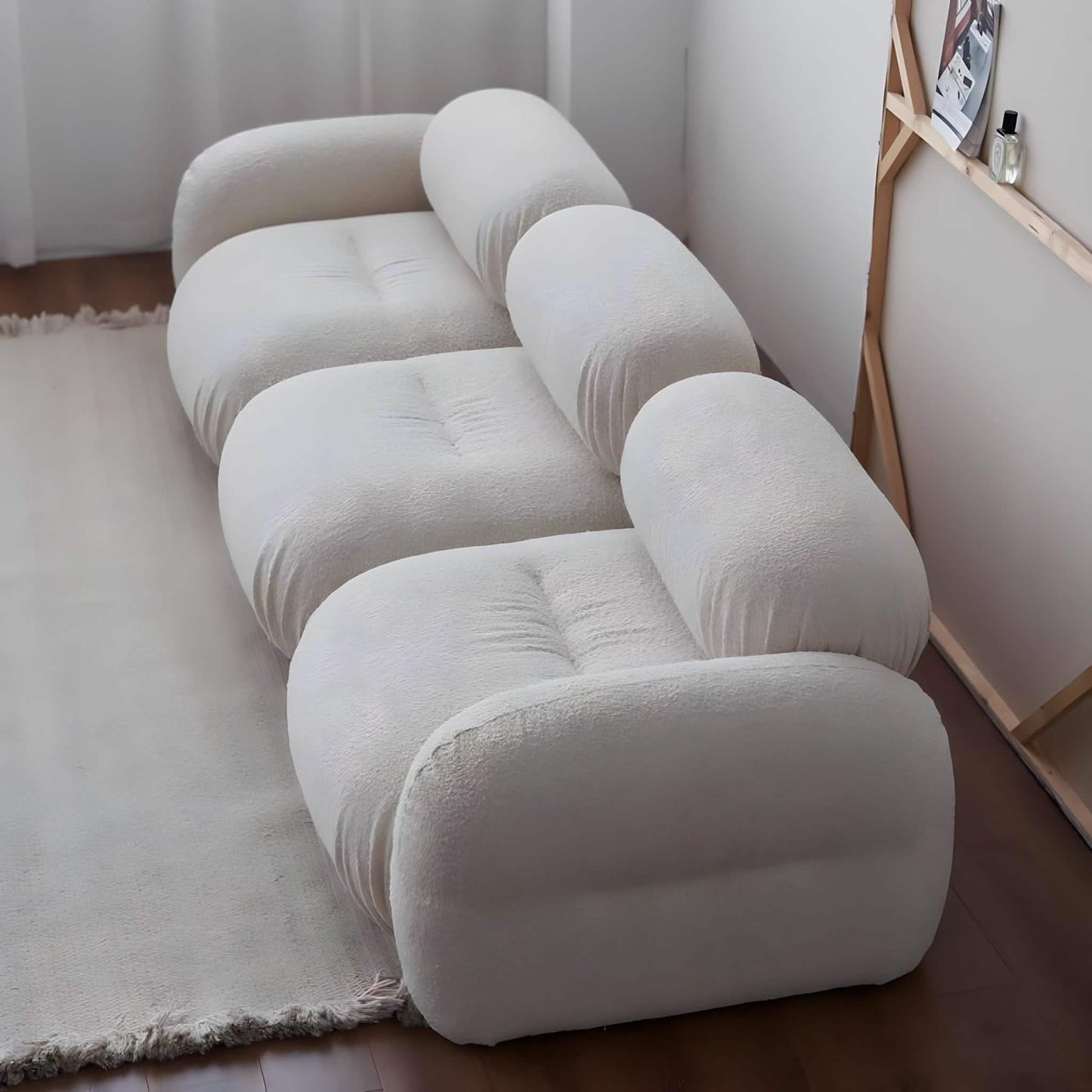 كنبة خشب طبيعي، 220*85*70 سم