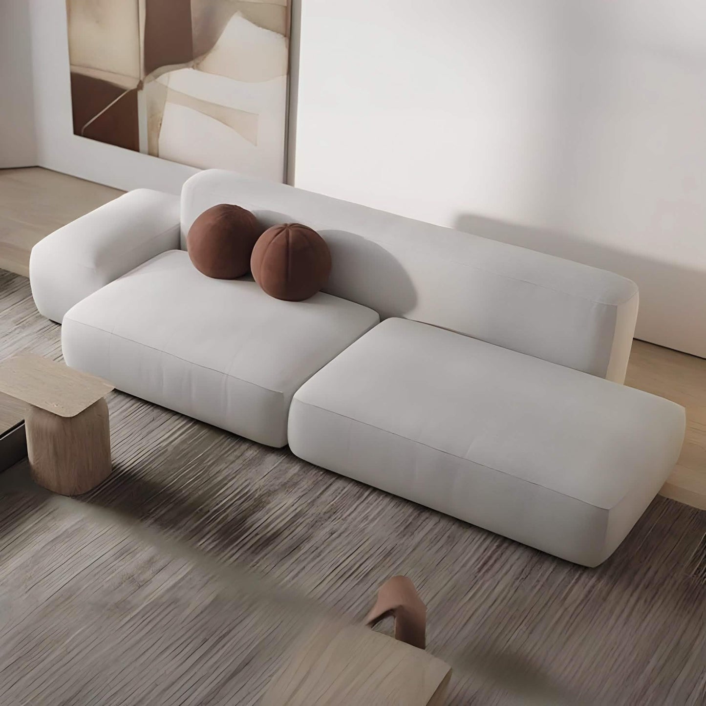 كنبة خشب طبيعي، 220*80*70 سم