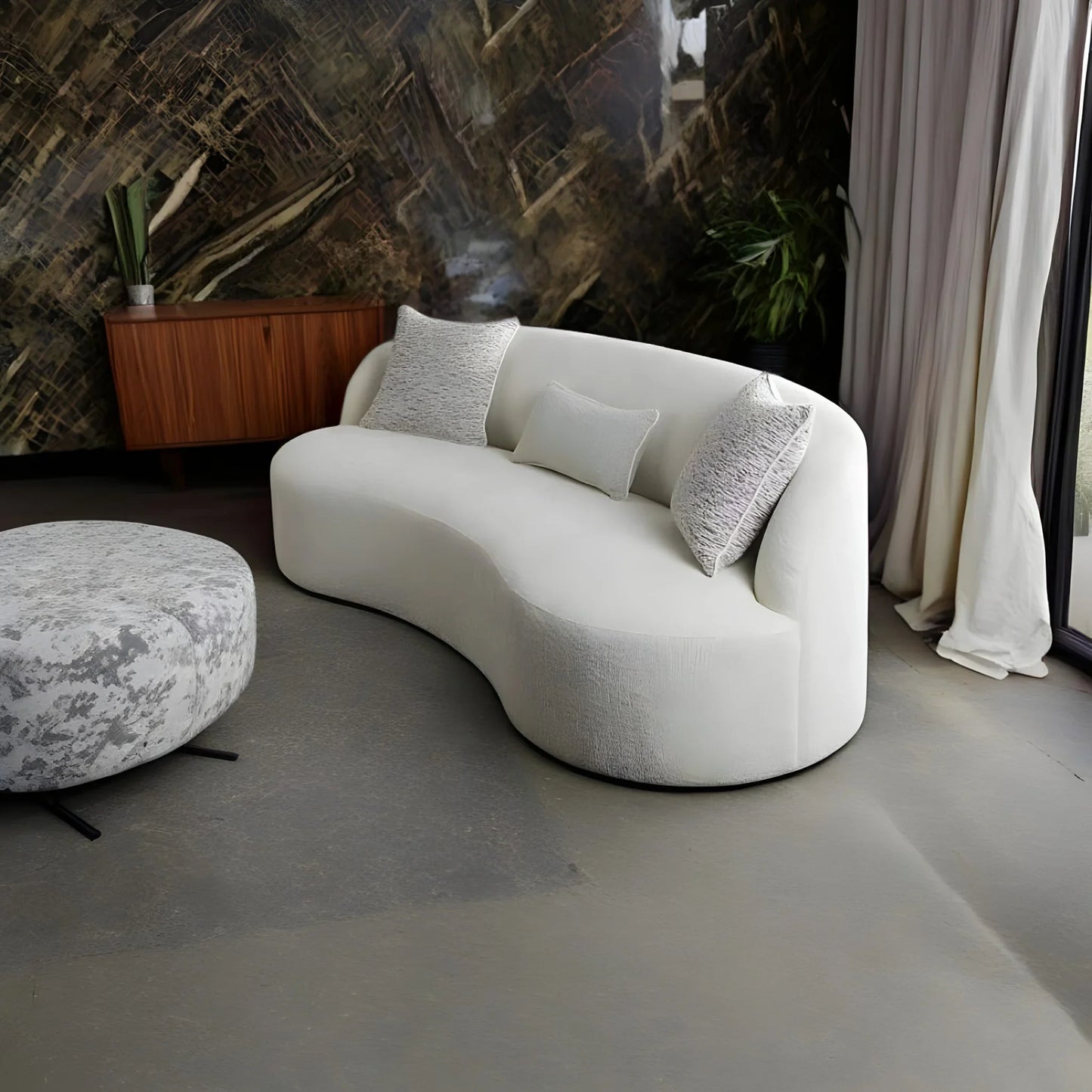 كنبة خشب طبيعي، 220*85*70 سم