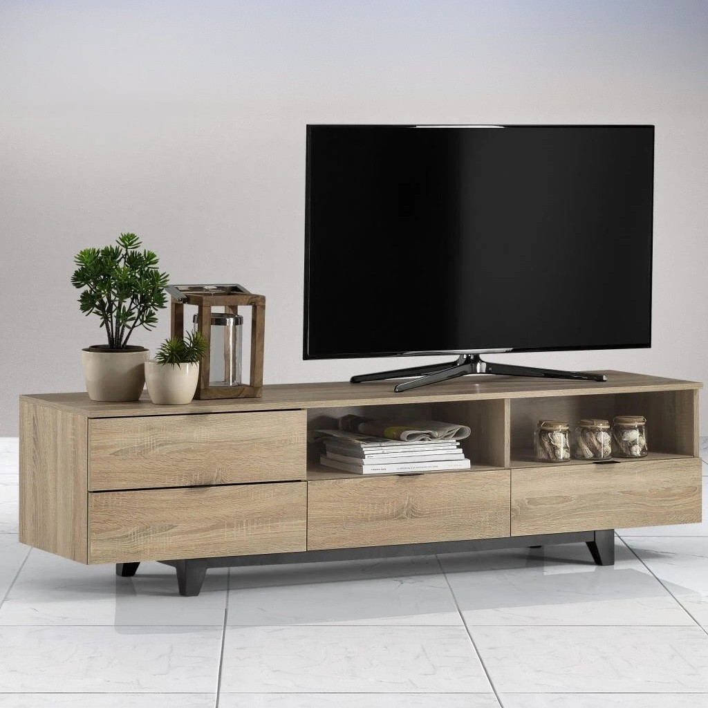 ترابيزة تليفزيون خشب ام دي اف، 140*40*45 سم