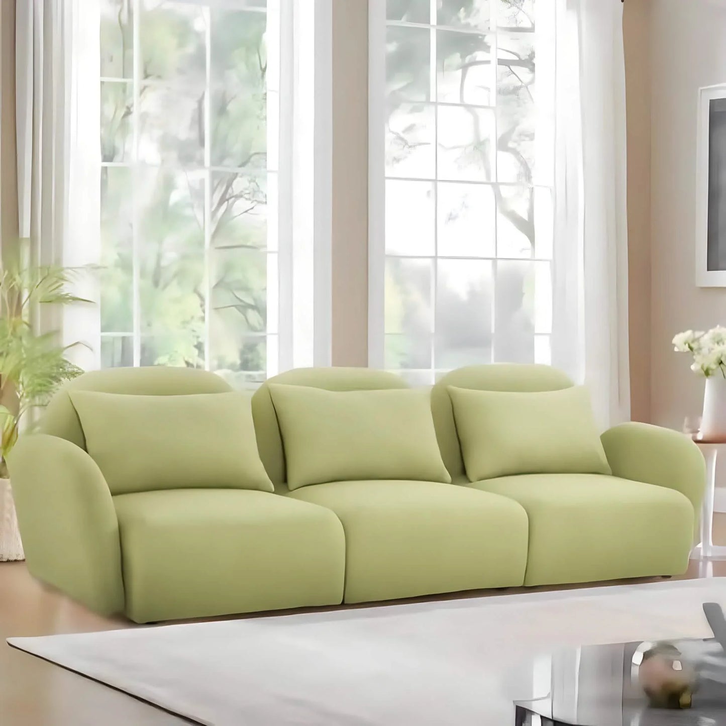 كنبة خشب طبيعي، 200*80*70 سم