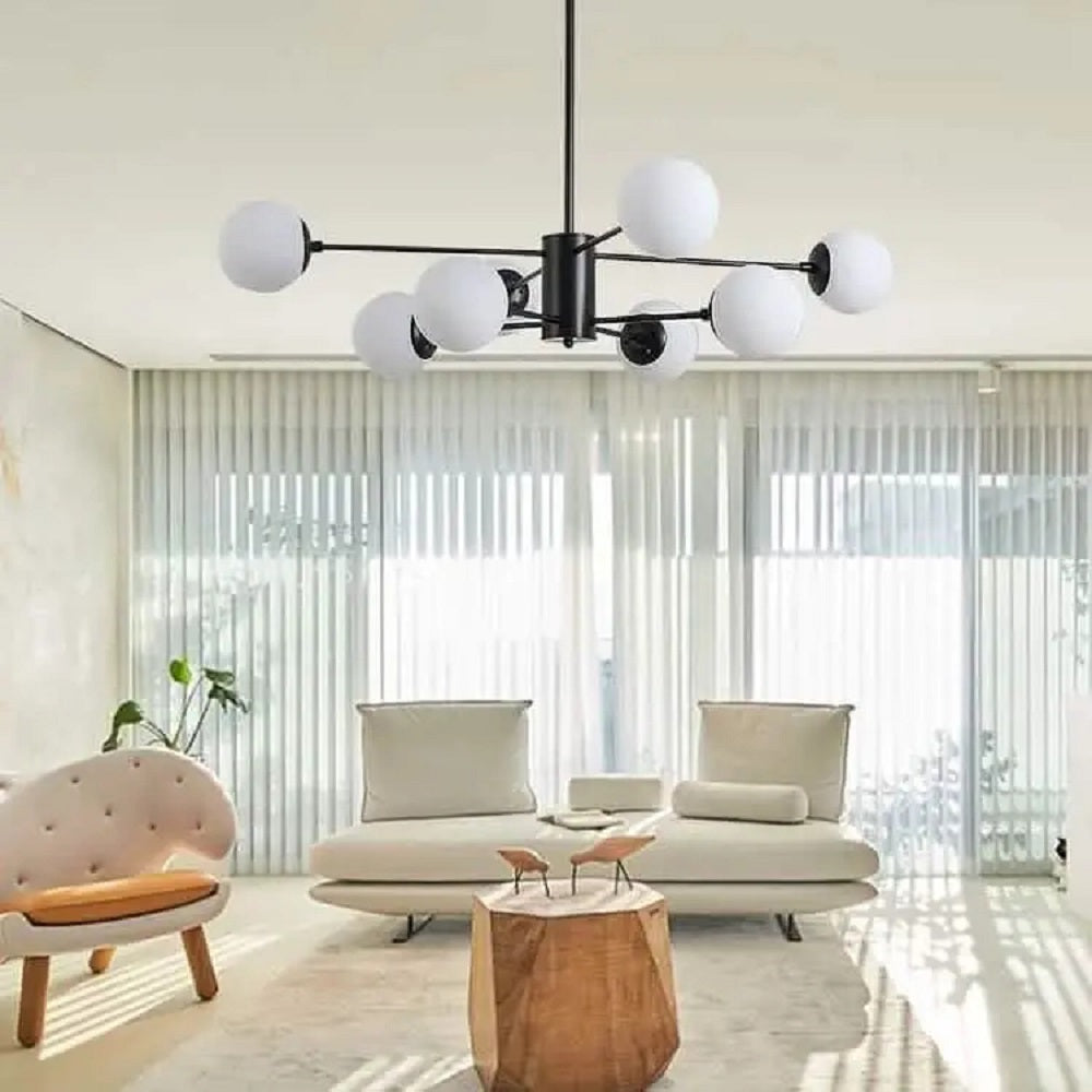 نجفة معدن و زجاج، 40*55 سم