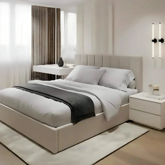 سرير كوين خشب كونتر، 140*195*120 سم