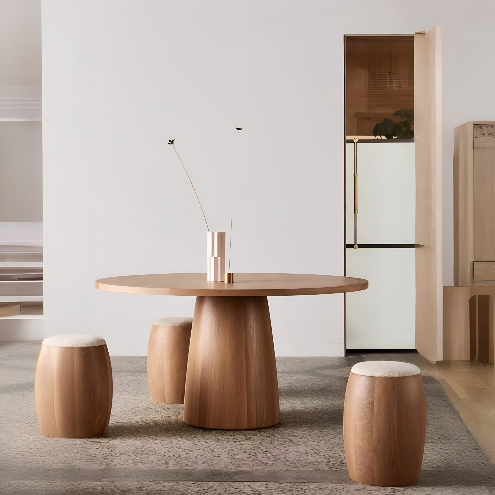 ترابيزة سفرة خشب، 120*80 سم