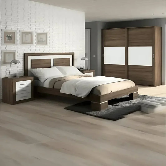 غرفة نوم، خشب ام دي اف - 3 قطع