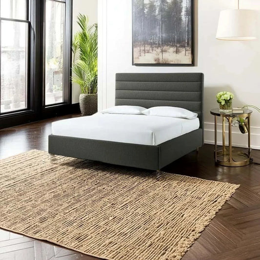 سرير كينج خشب زان احمر وام دي اف، 160*200*120 سم