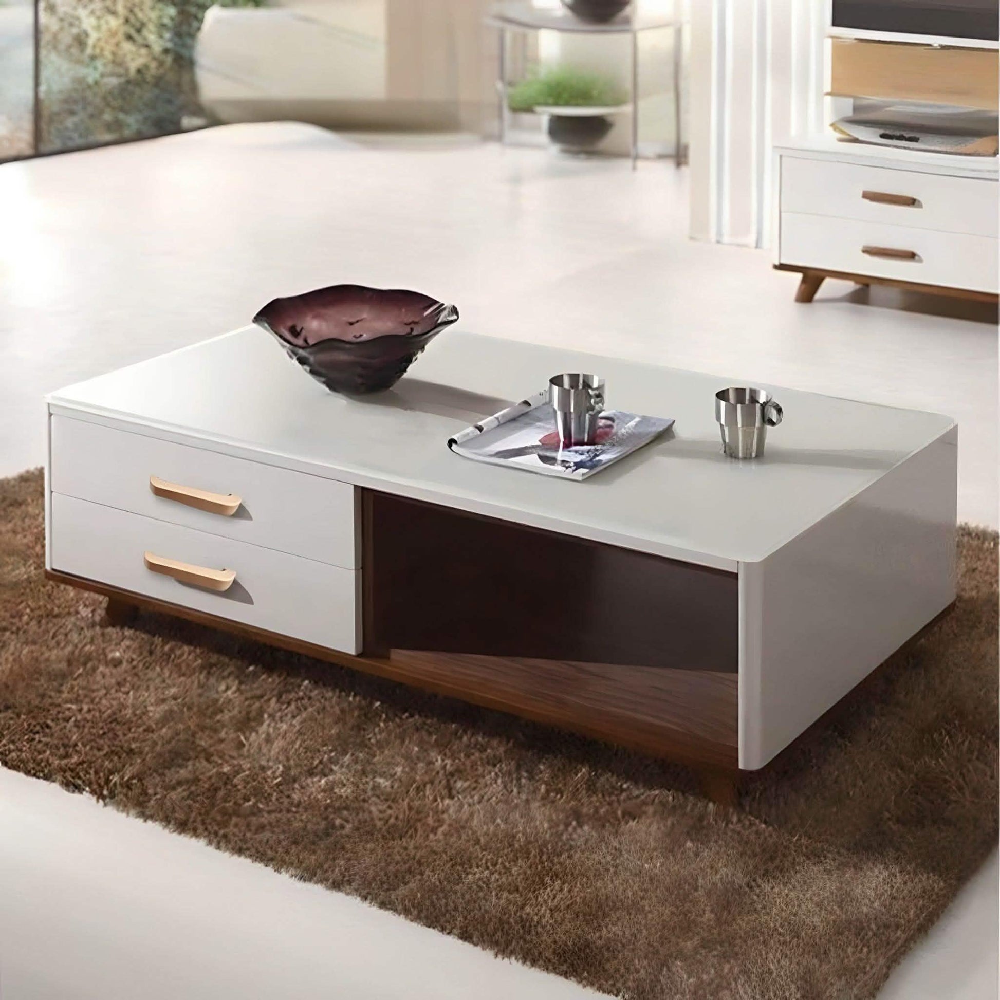 ترابيزة قهوة ام دي اف 100*50*35 سم - BAL127 El Batal Furniture