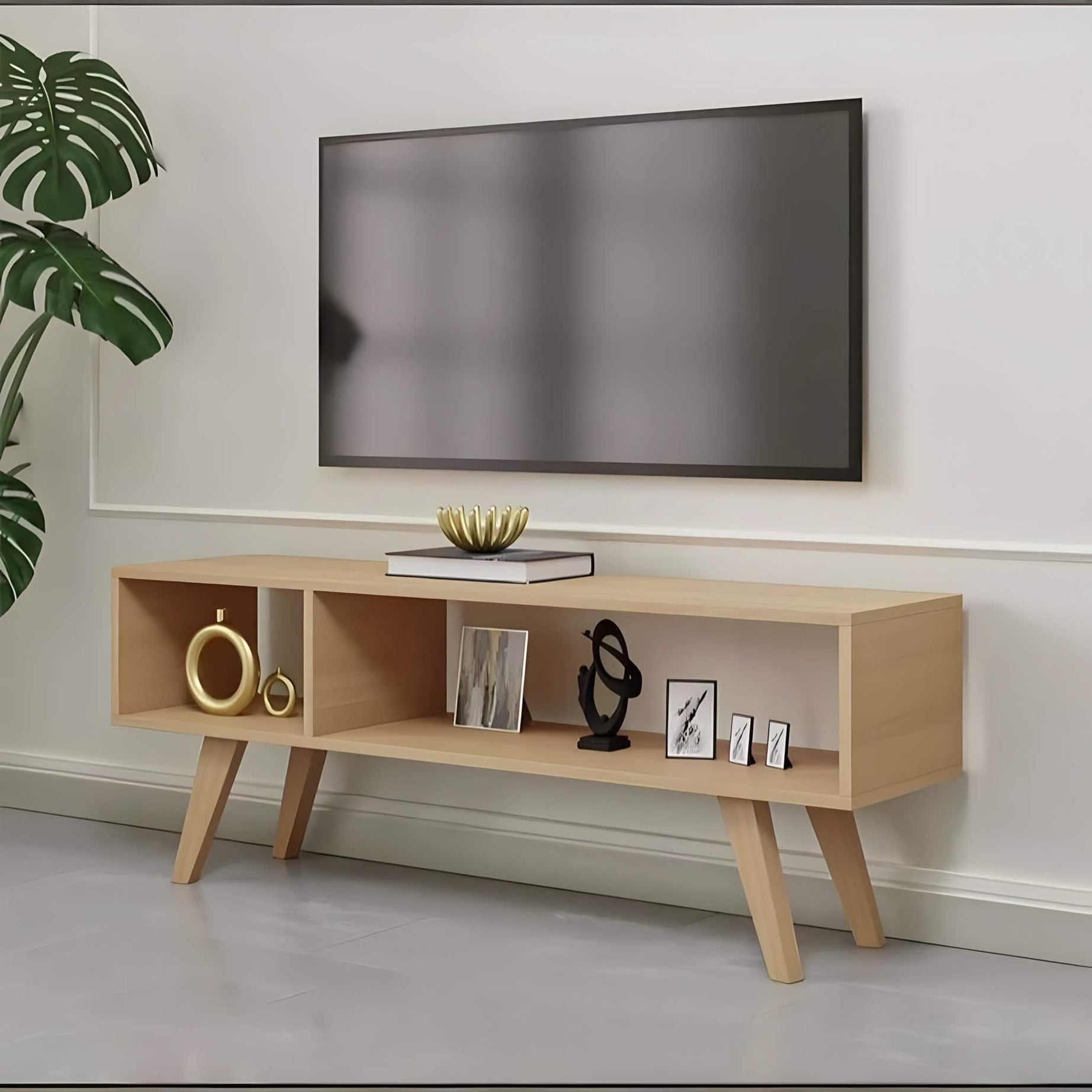 ترابيزة تليفزيون خشب 120*30*45 سم - AND60