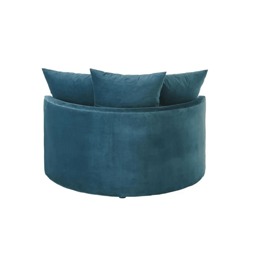 كرسي دائري خشب زان 85*85*75 سم - MAS49 - Homix