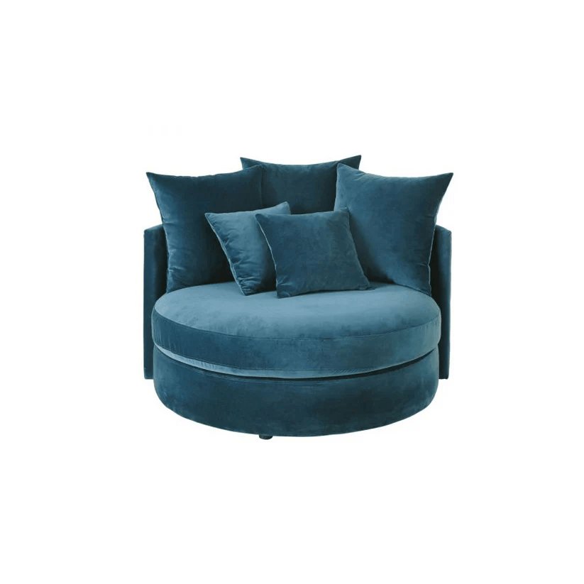 كرسي دائري خشب زان 85*85*75 سم - MAS49 - Homix