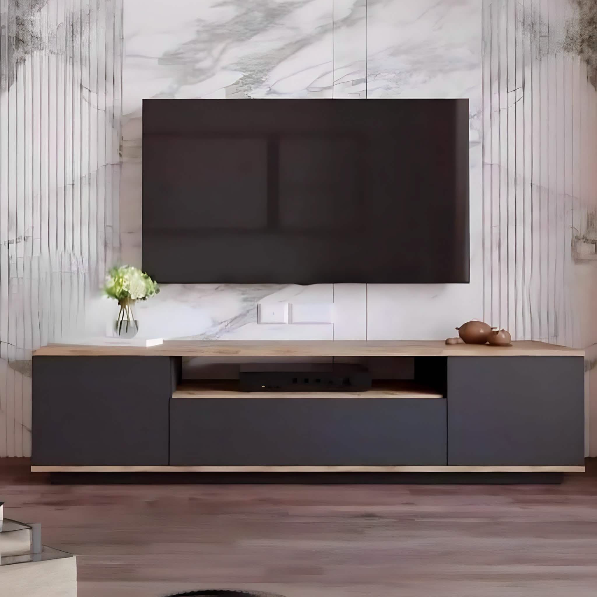 ترابيزة تليفزيون ام دي اف، 160*30*45 سم