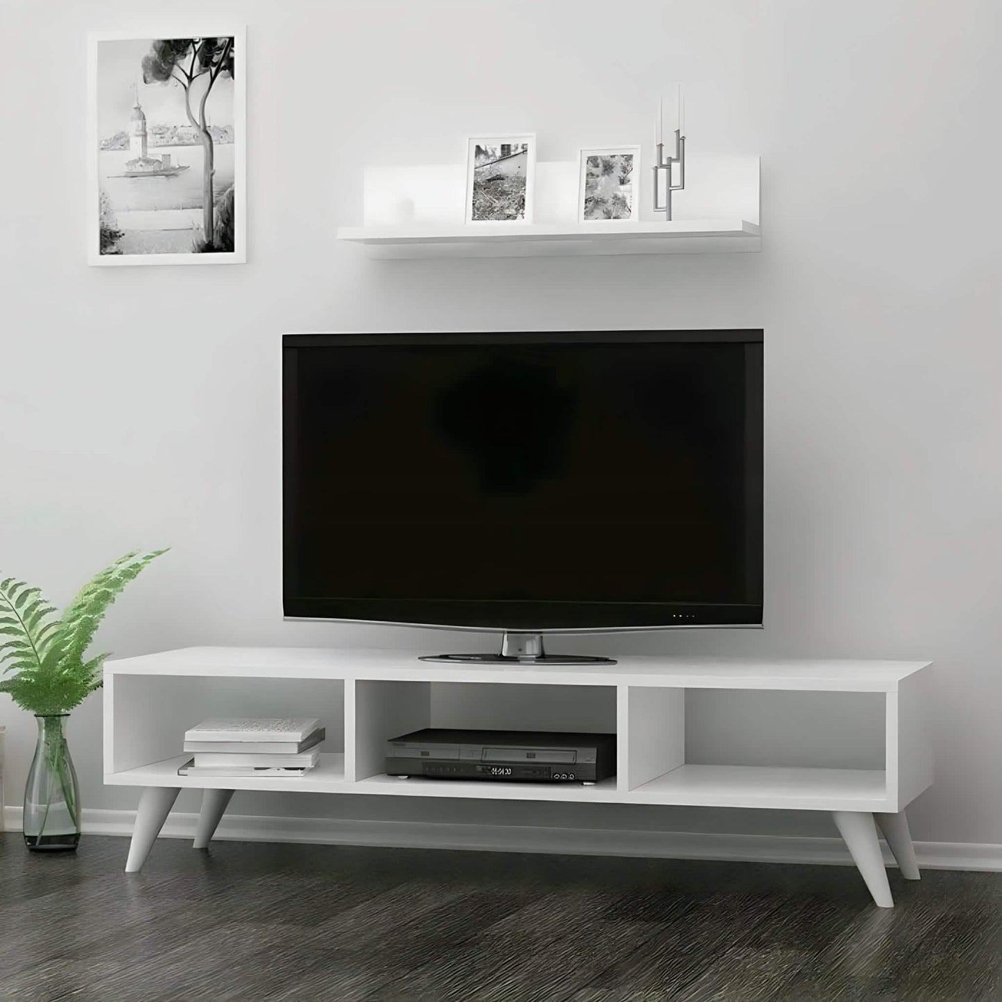 ترابيزة تليفزيون ام دي اف، 120*30*45 سم